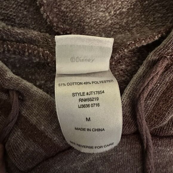 Disney Hoodie Size Medium‎ Maroon Mickey Mouse Distressed - Picture 5 of 5